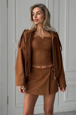 Бомбер Трим рыжий