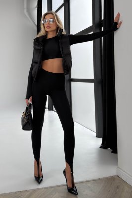 Легінси Лейс чорний