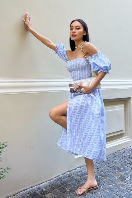 Платье Джорджина голубой