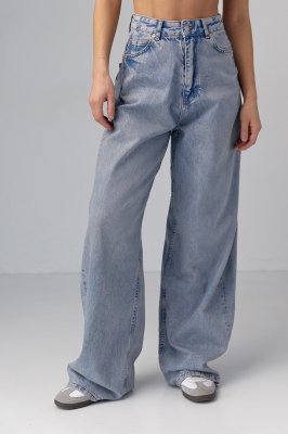 Жіночі джинси wide-leg - 3260 сині