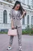 Классический молодежный женский костюм 1206.3596 серый