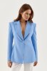 Голубой женский приталенный пиджак 566.4