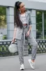 Классический молодежный женский костюм 1206.3598 серый