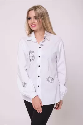 Сорочка "Помпея" (білий)