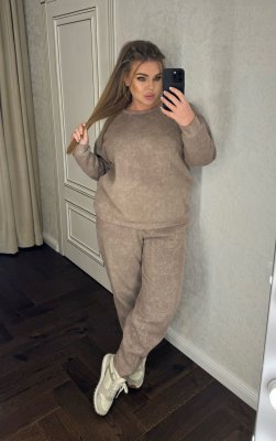 Теплий костюм Спорт 24-4 вільного крою (візон) Теплий костюм Спорт 24-4 вільного крою (візон)