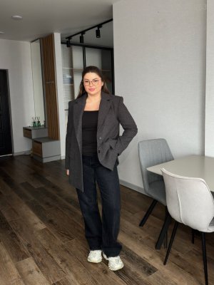 Пиджак №1 с функциональной молнией в боковых швах