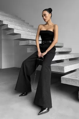 Брюки-палаццо Брют чорний