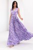 Платье Фурор комбинированное фиолетовое