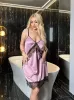 Шовкова нічна сорочка 43482 рожева
