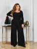 Брюки-палаццо женские 50029 черный