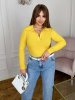 Джемпер – поло жіночий 50113 жовтий