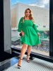 Сукня міні великого розміру 43444 зелена