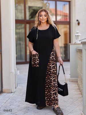 Сукня з леопардовим принтом 44443 чорний