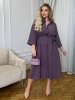 Сукня вельветова великих розмірів 50024 бузковий