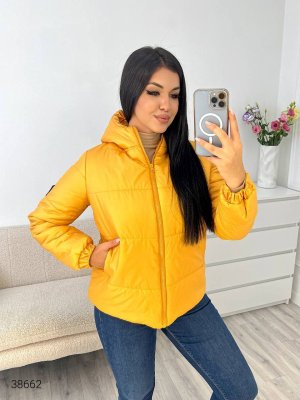 Женская куртка 38662 желтый