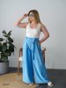 Жіночі штани палаццо 44205 блакитні
