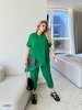 Жіночий літній костюм 43891 зелений